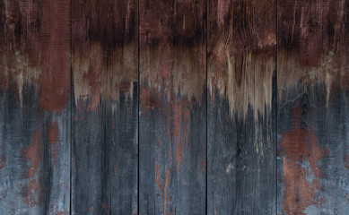 Old wood plank texture, faded painted wood texture background