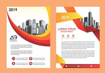 abstract cover and layout for presentation and marketing 
