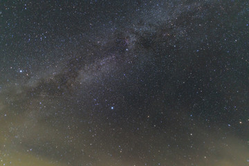 南アルプス　星空　塩見小屋からの眺め