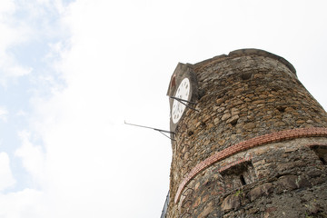 チンクエ・テッレの村　リオマッジョーレ城　～険しいリグーリア海岸の5つの村（イタリア・リグーリア州）