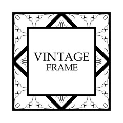 Retro ornamental frame