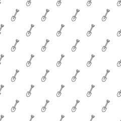 Shovel pattern vector seamless