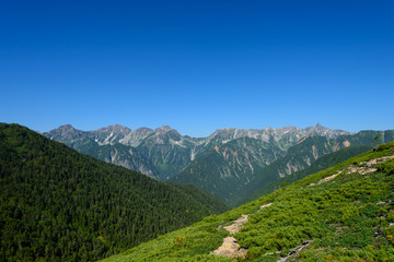 Obraz premium 北アルプス 槍ヶ岳・穂高連峰