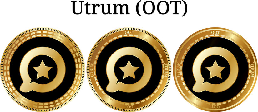 Set of physical golden coin Utrum (OOT)