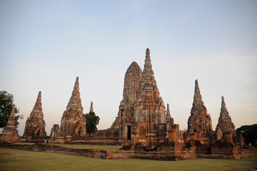 Fototapeta premium Ayudhaya Thailand old palace temples