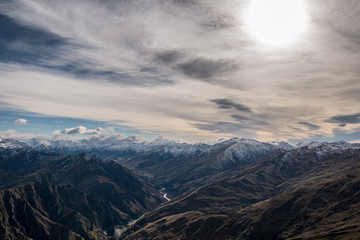Fototapeta premium aerial view, Skippers canyon