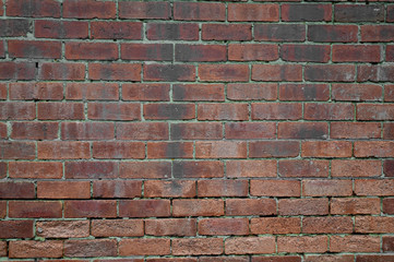 Classical vintage red brick wall