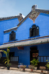 Fototapeta na wymiar Blue mansion, Georgetown, Malaysia