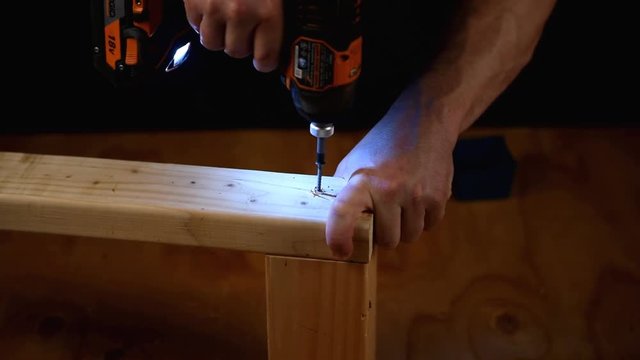 Using an impact drill and drywall screws on fresh lumber