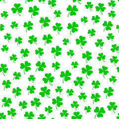 Irish holiday. Saint patricks day. Leaves clover. Vector illustration. Irish shamrock .