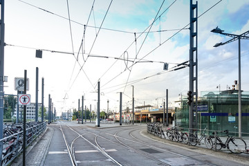 DRESDEN, GERMANY - July 23, 2017: main railway station of Dresden, Germany