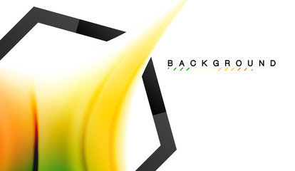 Swirl fluid flowing colors motion effect, holographic abstract background