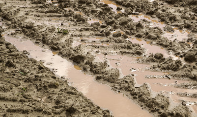 Earth with mud