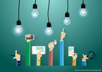 light, bulb, lamp, idea, lightbulb, business, concept, white, energy, green, symbol, electric, icon, power, 