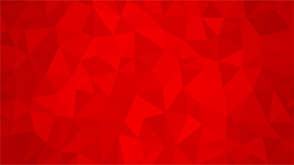 Red polygonal illustration background. Low poly style.