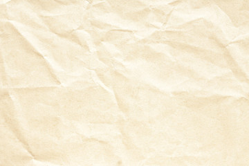 Crumpled old brown paper texture