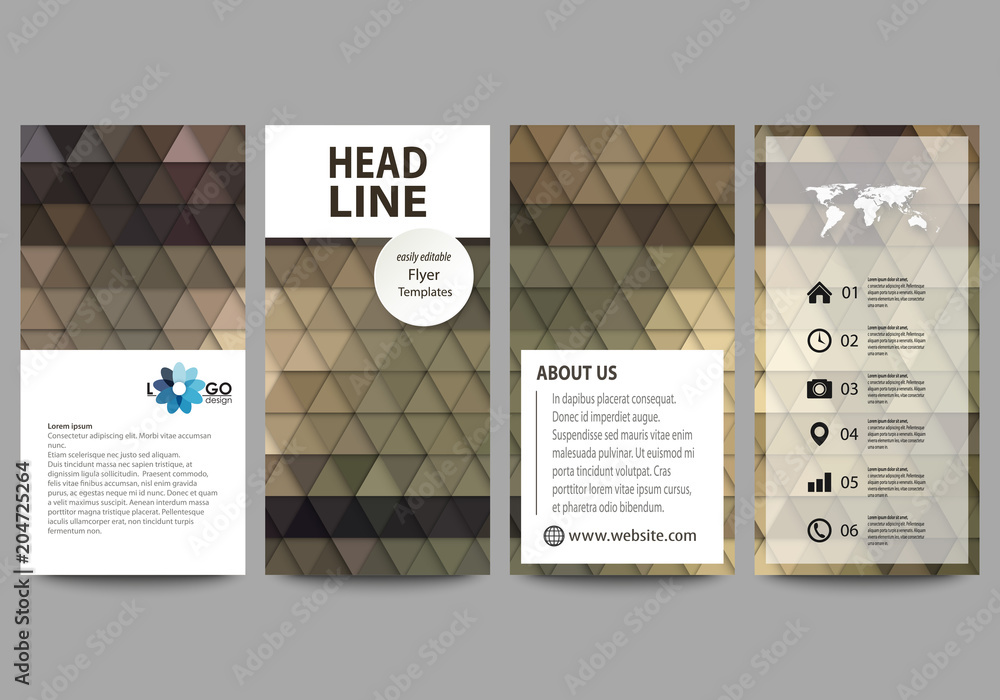 Poster flyers set, modern banners. business templates. cover design template, easy editable vector layouts.