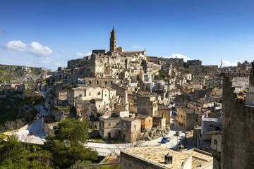 Ausblick auf Matera, Italien