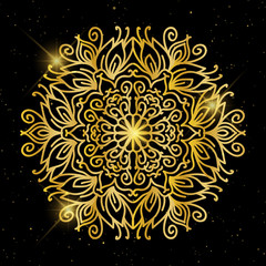 Vintage decorative elements. Business Cards. Ornamental floral. Oriental pattern, vector illustration. Islam, Arabic Indian turkish motifs