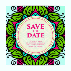 Vintage template design layout for Wedding invitation. Wedding invitation, thank you card, save the date cards, baby shower.