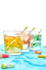 Healthy Detox citrus water or lemonade.