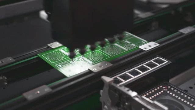 The work of the SMT machine.