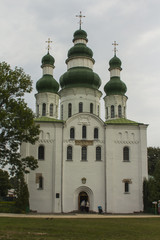 Fototapeta na wymiar Eletsy Monastery is an Orthodox monastery in Ukraine, in the city of Chernihiv