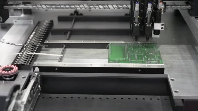 The work of the SMT machine.