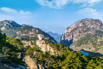 Sunrise in Mount Huangshan, China