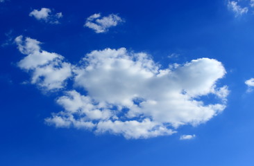 Divine sky with cloud. Relief picturesque awe cloud are in blue sky background