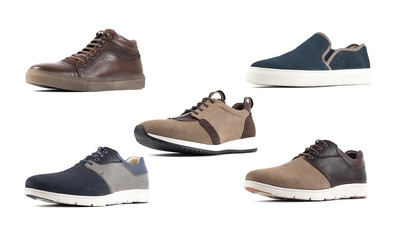 Male shoes over white, with clipping path