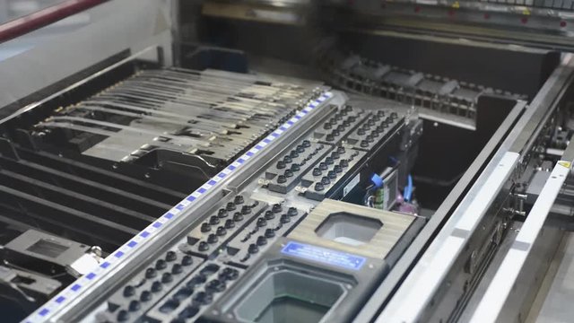 The work of the SMT machine.