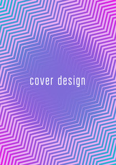 Abstract minimal cover with geometric waves and gradients. Trendy layout with halftone. Abstract minimal cover template for book, banner, invitation and poster. Futuristic business illustration.