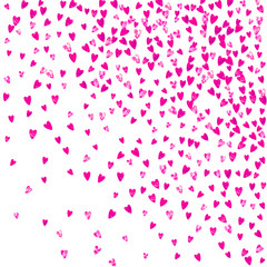 Mother s day background with pink glitter confetti. Isolated heart symbol in rose color. Postcard for mother s day. Love theme for voucher, special business banner. Women holiday template
