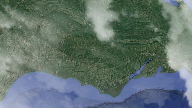 Земля zoom - Роли Северная Каролина США