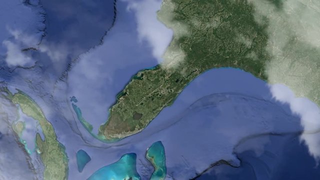 Земля zoom - Орландо Флорида США