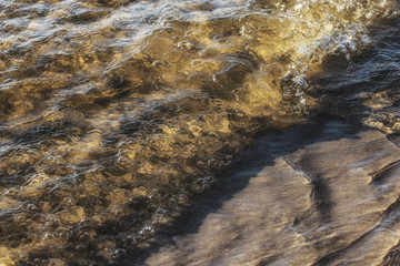 Water and sand abstract background