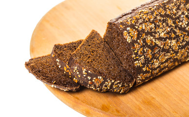 loaf of black bread