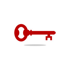 key icon, key symbol, key logo in flat style. vector template ready for use