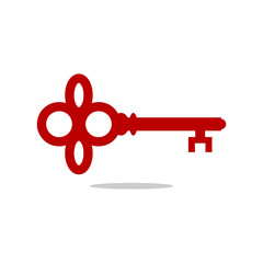 key icon, key symbol, key logo in flat style. vector template ready for use