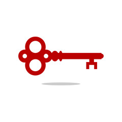 key icon, key symbol, key logo in flat style. vector template ready for use