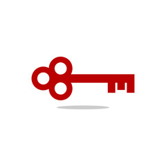 Obraz premium key icon, key symbol, key logo in flat style. vector template ready for use
