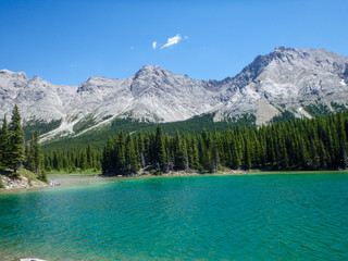 wonderful lake in the mountain