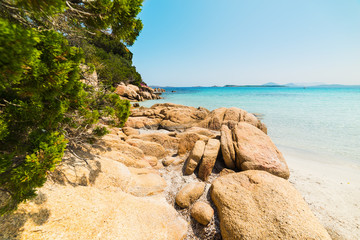 rocks and sand in Capriccioli
