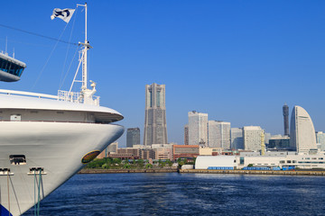 大さん橋から見るみなとみらい
