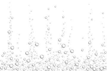 Vector gray underwater air bubbles texture - obrazy, fototapety, plakaty