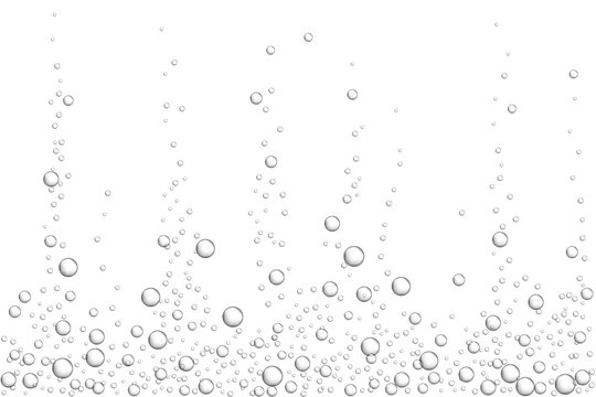 Vector gray underwater air bubbles texture