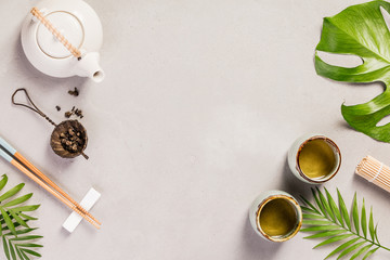 Asian food background 