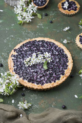 homemade blueberry tart