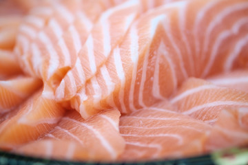 Japanese Food salmon sashimi